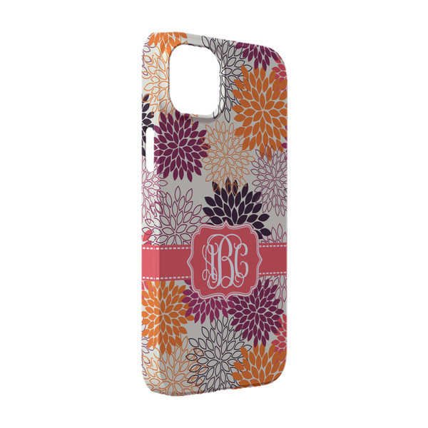 Custom Mums Flower iPhone Case - Plastic - iPhone 14 Pro (Personalized)