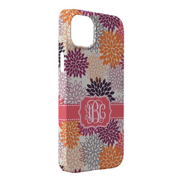 Custom Mums Flower iPhone Case - Plastic - iPhone 14 Pro Max (Personalized)