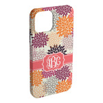 Mums Flower iPhone Case - Plastic - iPhone 15 Plus (Personalized)