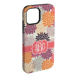 Mums Flower iPhone Case - Rubber Lined - iPhone 15 Pro Max (Personalized)