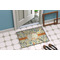 Swirly Floral Door Mat Lifestyle