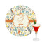 Swirly Floral Drink Topper - Medium - Single with Drink