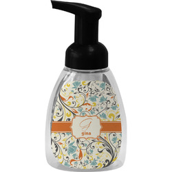 Swirly Floral Foam Soap Bottle (Personalized)