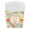 Swirly Floral French Fry Favor Box - Front View