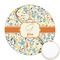 Swirly Floral Icing Circle - Medium - Front