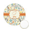 Swirly Floral Icing Circle - Small - Front