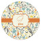 Swirly Floral Icing Circle - XSmall - Single