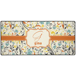 Swirly Floral Gaming Mouse Pad (Personalized)