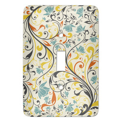 Swirly Floral Light Switch Cover