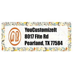 Swirly Floral Return Address Labels (Personalized)