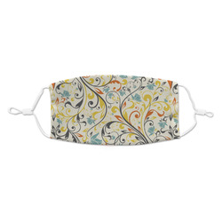 Swirly Floral Kid's Cloth Face Mask