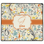 Swirly Floral XL Gaming Mouse Pad - 18" x 16" (Personalized)