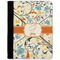 Swirly Floral Medium Padfolio - FRONT