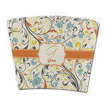 Swirly Floral Party Cup Sleeve - without bottom (Personalized)