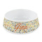 Swirly Floral Plastic Pet Bowls - Small - MAIN