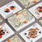 Swirly Floral Playing Cards - Front & Back View