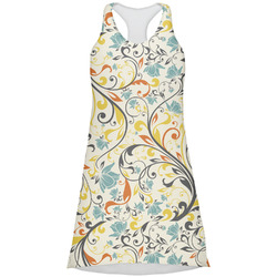 Swirly Floral Racerback Dress - Small
