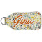 Swirly Floral Sanitizer Holder Keychain - Large (Back)