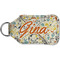 Swirly Floral Sanitizer Holder Keychain - Small (Back)