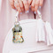 Swirly Floral Sanitizer Holder Keychain - Small (LIFESTYLE)