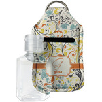 Swirly Floral Hand Sanitizer & Keychain Holder (Personalized)