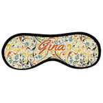 Swirly Floral Sleeping Eye Masks - Large (Personalized)