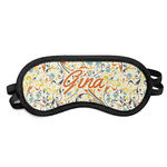 Swirly Floral Sleeping Eye Mask - Small (Personalized)