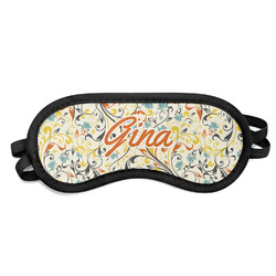 Swirly Floral Sleeping Eye Mask (Personalized)