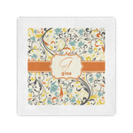 Swirly Floral Cocktail Napkins (Personalized)