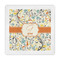 Swirly Floral Standard Decorative Napkins (Personalized)