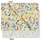 Swirly Floral Tissue Paper - Heavyweight - Large - Front & Back