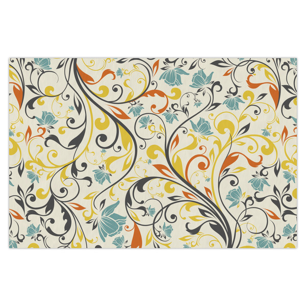 Custom Swirly Floral X-Large Tissue Papers Sheets - Heavyweight