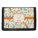 Swirly Floral Trifold Wallet (Personalized)