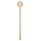 Swirly Floral Wooden 7.5" Stir Stick - Round - Single Stick