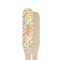 Swirly Floral Wooden Food Pick - Paddle - Single Sided - Front & Back