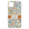 Swirly Floral iPhone 14 Plus Case - Back