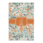 Orange & Blue Leafy Swirls Posters - Matte - 20x30 (Personalized)