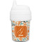 Orange & Blue Leafy Swirls Baby Sippy Cup (Personalized)