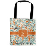 Orange & Blue Leafy Swirls Auto Back Seat Organizer Bag (Personalized)
