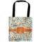 Orange & Blue Leafy Swirls Car Bag - Main