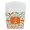 Orange & Blue Leafy Swirls French Fry Favor Box - Front View