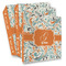 Orange & Blue Leafy Swirls Full Wrap Binders - PARENT/MAIN