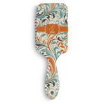 Orange & Blue Leafy Swirls Hair Brushes (Personalized)