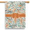 Orange & Blue Leafy Swirls House Flags - Single Sided - PARENT MAIN