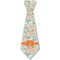 Orange & Blue Leafy Swirls Just Faux Tie