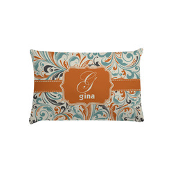 Orange & Blue Leafy Swirls Pillow Case - Toddler (Personalized)