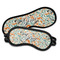 Orange & Blue Leafy Swirls Sleeping Eye Masks - PARENT