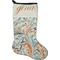 Orange & Blue Leafy Swirls Stocking - Single-Sided