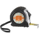 Orange & Blue Leafy Swirls Tape Measure (Personalized)