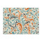 Orange & Blue Leafy Swirls Tissue Paper - Heavyweight - Large - Front